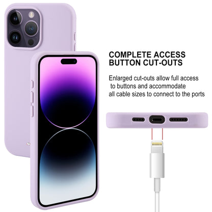 For iPhone 15 Pro Max GOOSPERY SILICONE Silky Soft TPU Phone Case(Purple) - iPhone 15 Pro Max Cases by GOOSPERY | Online Shopping UK | buy2fix