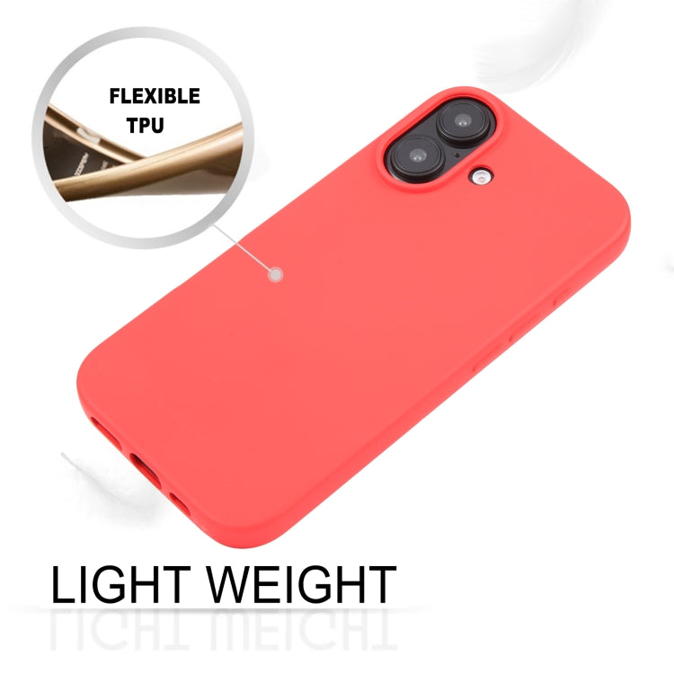 For iPhone 16 Plus GOOSPERY SOFT FEELING Liquid TPU Soft Phone Case(Red) - iPhone 16 Plus Cases by GOOSPERY | Online Shopping UK | buy2fix