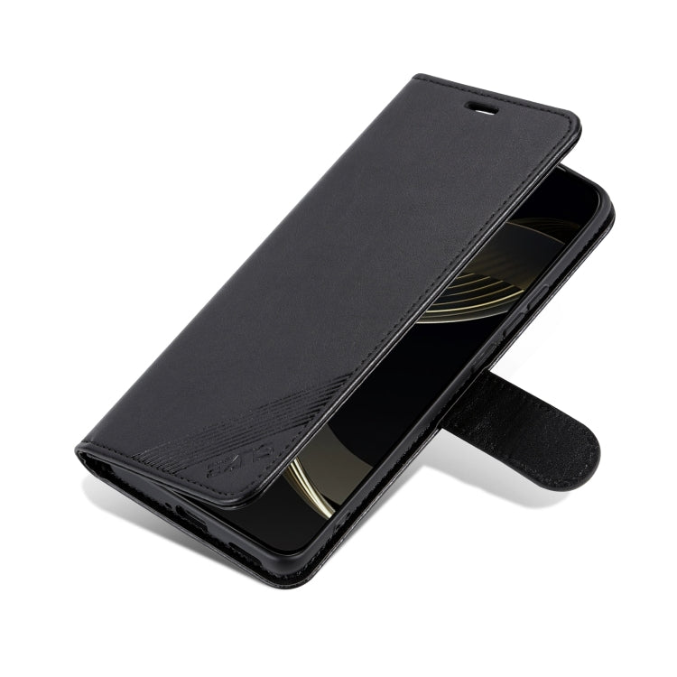 For OPPO Find X7 Ultra AZNS Sheepskin Texture Flip Leather Phone Case(Black) - OPPO Cases by AZNS | Online Shopping UK | buy2fix