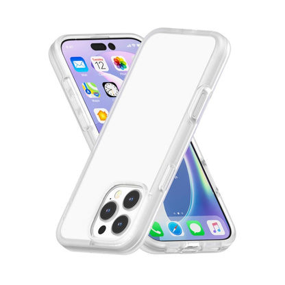 For iPhone 16 Pro Rubber Oil Surface Solid Color Phone Case(White) - iPhone 16 Pro Cases by buy2fix | Online Shopping UK | buy2fix