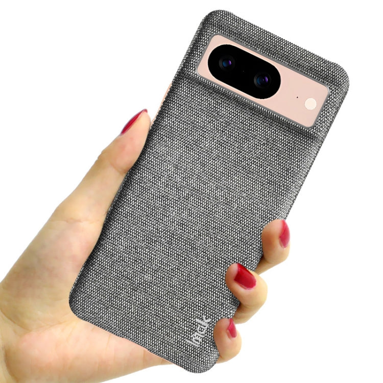 For Google Pixel 8 imak Ruiyi Series Cloth Texture PU + PC Phone Case(Light Grey) - Google Cases by imak | Online Shopping UK | buy2fix