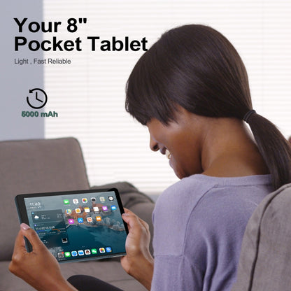 BDF P8 3G Phone Call Tablet PC 8.0 inch, 4GB+64GB, Android 10.0 MTK8321 Octa Core, Support Dual SIM, EU Plug(Silver) - BDF by BDF | Online Shopping UK | buy2fix