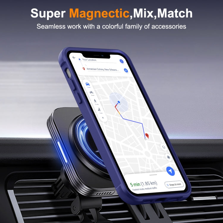 For iPhone 13 Pro Max / 12 Pro Max MagSafe Magnetic Rotating Holder Phone Case(Klein Blue) - iPhone 13 Pro Max Cases by buy2fix | Online Shopping UK | buy2fix