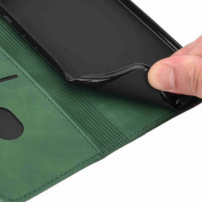 For iPhone 16 Pro Max Skin Feel Splicing Leather Phone Case(Green) - iPhone 16 Pro Max Cases by buy2fix | Online Shopping UK | buy2fix