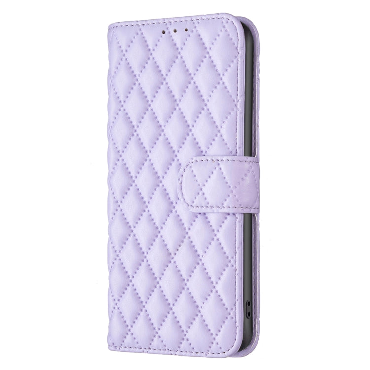 For Honor X6a Diamond Lattice Wallet Flip Leather Phone Case(Purple) - Honor Cases by buy2fix | Online Shopping UK | buy2fix