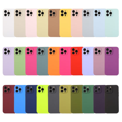For iPhone 14 Plus Pure Color Liquid Silicone Fine Pore Phone Case(Sand Pink) - iPhone 14 Plus Cases by buy2fix | Online Shopping UK | buy2fix