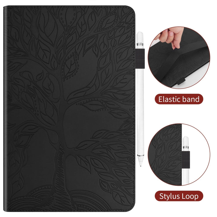 For Xiaomi Redmi Pad Pro 12.1 Tree Life Series Embossed Leather Tablet Case(Black) - More Tablet Cases by buy2fix | Online Shopping UK | buy2fix