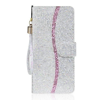 For iPhone 16 Pro Glitter Powder Filp Leather Phone Case(Silver) - iPhone 16 Pro Cases by buy2fix | Online Shopping UK | buy2fix