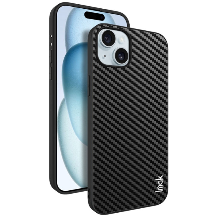 For iPhone 15 Plus IMAK LX-5 Series Shockproof PC + PU + TPU Protective Phone Case(Carbon Fiber Texture) - iPhone 15 Plus Cases by imak | Online Shopping UK | buy2fix