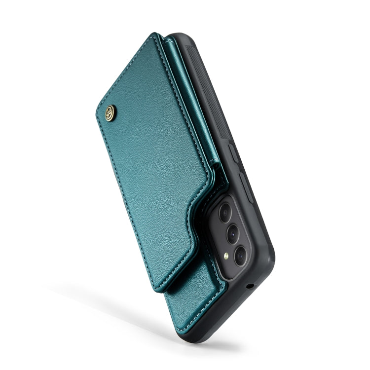 For Samsung Galaxy A34 5G CaseMe C22 Card Slots Holder RFID Anti-theft Phone Case(Blue Green) - Galaxy Phone Cases by CaseMe | Online Shopping UK | buy2fix