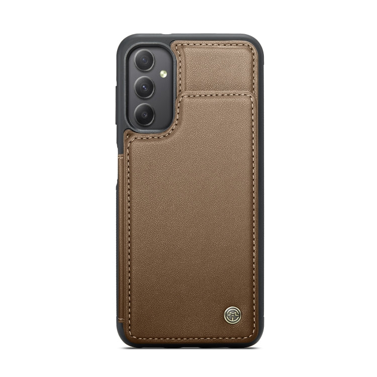 For Samsung Galaxy A34 5G CaseMe C22 Card Slots Holder RFID Anti-theft Phone Case(Brown) - Galaxy Phone Cases by CaseMe | Online Shopping UK | buy2fix