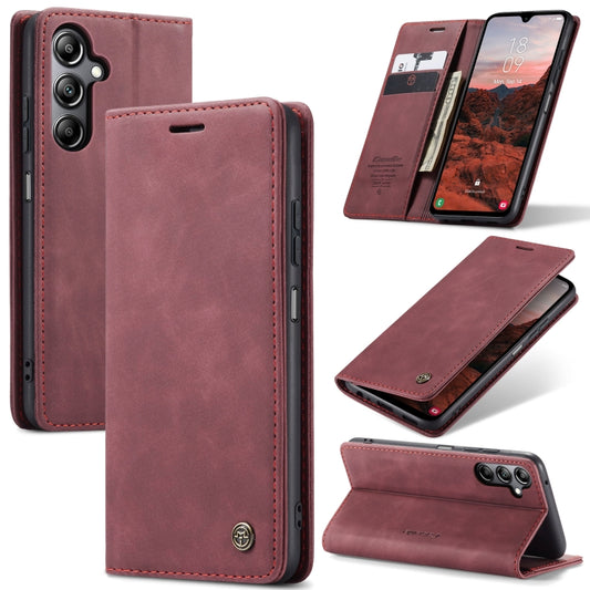 For Samsung Galaxy A05s CaseMe 013 Multifunctional Horizontal Flip Leather Phone Case(Wine Red) - Galaxy Phone Cases by CaseMe | Online Shopping UK | buy2fix