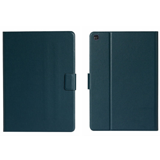 For Samsung Galaxy Tab A9 Pure Color PU Tablet Case with Sleep / Wake-up Function(Dark Green) - Galaxy Tab A9 by buy2fix | Online Shopping UK | buy2fix