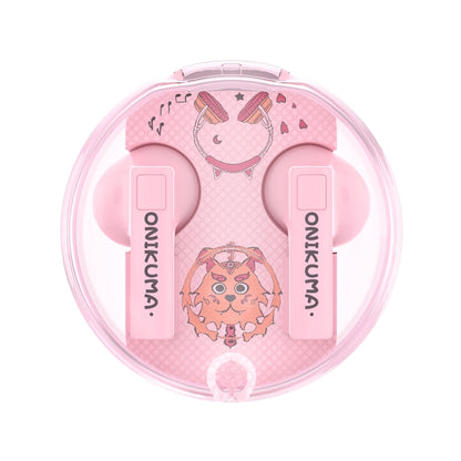 ONIKUMA T301 Transparent Cartoon Wireless Bluetooth Earphone(Pink) - Bluetooth Earphone by ONIKUMA | Online Shopping UK | buy2fix