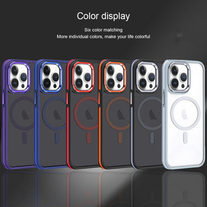 For iPhone 11 Two-color Frosted MagSafe Magnetic Phone Case(Orange) - iPhone 11 Cases by buy2fix | Online Shopping UK | buy2fix