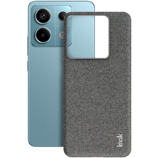 For Xiaomi Redmi Note 13 Pro 5G imak Ruiyi Series Cloth Texture PU + PC Phone Case(Dark Grey) - Note 13 Pro Cases by imak | Online Shopping UK | buy2fix