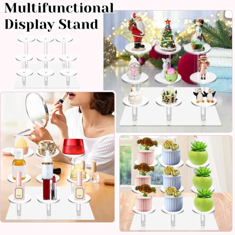 YX067 Acrylic Square Decoration Cupcake Stand - Storage Boxes by buy2fix | Online Shopping UK | buy2fix