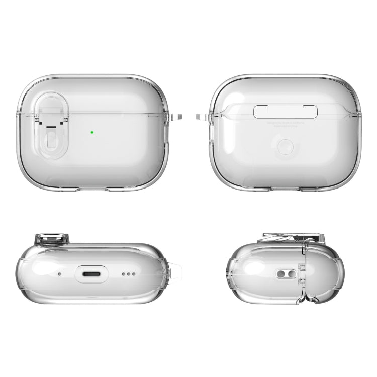 For AirPods Pro 2 Ice Crystals Shockproof Earphone Protective Case(Transparent) - For AirPods Pro 2 by buy2fix | Online Shopping UK | buy2fix