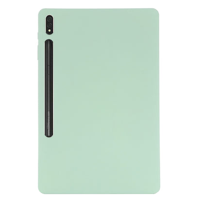 For Samsung Galaxy Tab S9 FE+ Pure Color Liquid Silicone Shockproof Tablet Case(Green) - Galaxy Tab S9 FE+ by buy2fix | Online Shopping UK | buy2fix