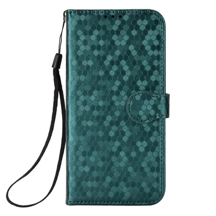 For Infinix Hot 40 / Hot 40 Pro 4G 2024 Honeycomb Dot Texture Leather Phone Case(Green) - Infinix Cases by buy2fix | Online Shopping UK | buy2fix