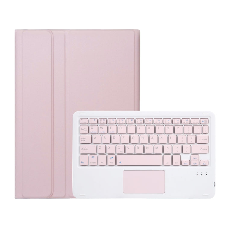 For Samsung Galaxy Tab A9+ X210/X215/X215 A09B-A Candy Color TPU Touch Bluetooth Keyboard Leather Tablet Case with Pen Holder(Pink) - Samsung Keyboard by buy2fix | Online Shopping UK | buy2fix