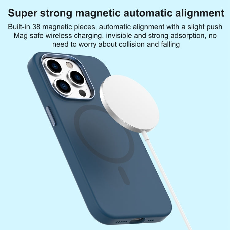 For iPhone 15 Pro Mutural Karen Series Liquid Silicone Magsafe Phone Case(Sky Blue) - iPhone 15 Pro Cases by Mutural | Online Shopping UK | buy2fix