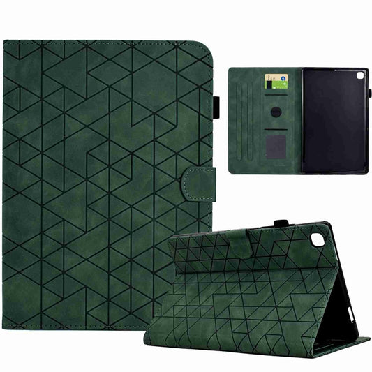 For Samsung Galaxy Tab S6 Lite P610 Rhombus TPU Smart Leather Tablet Case(Green) - Tab S6 Lite P610 / P615 by buy2fix | Online Shopping UK | buy2fix