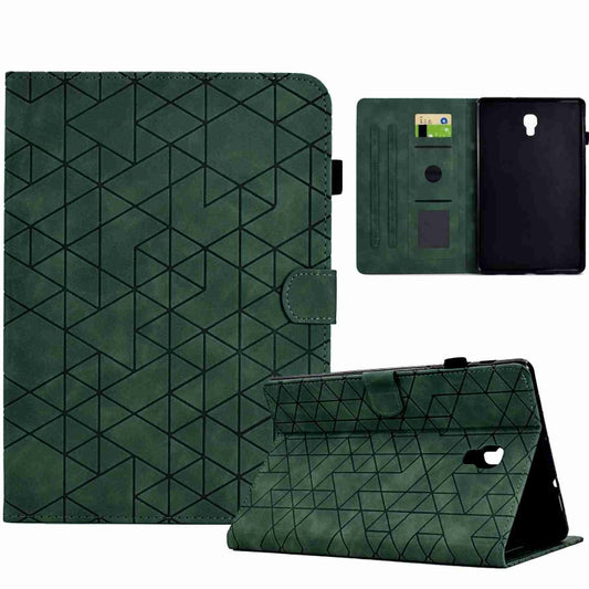 For Samsung Galaxy Tab A 10.5 T590 Rhombus TPU Smart Leather Tablet Case(Green) - Tab A 10.5 by buy2fix | Online Shopping UK | buy2fix