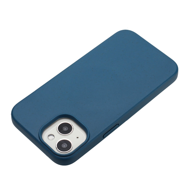 For iPhone 13 Wheat MagSafe Magnetic Straw Material + TPU Phone Case(Blue) - iPhone 13 Cases by buy2fix | Online Shopping UK | buy2fix