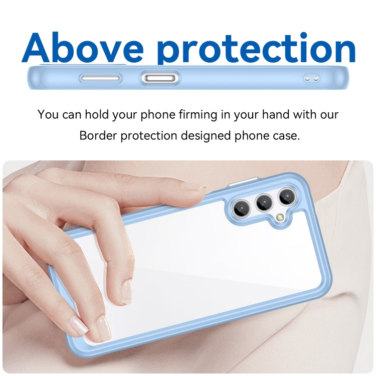 For Samsung Galaxy M44 5G Colorful Series Acrylic Hybrid TPU Phone Case(Blue) - Galaxy Phone Cases by buy2fix | Online Shopping UK | buy2fix