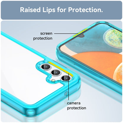 For Samsung Galaxy M44 5G Colorful Series Acrylic Hybrid TPU Phone Case(Transparent Blue) - Galaxy Phone Cases by buy2fix | Online Shopping UK | buy2fix