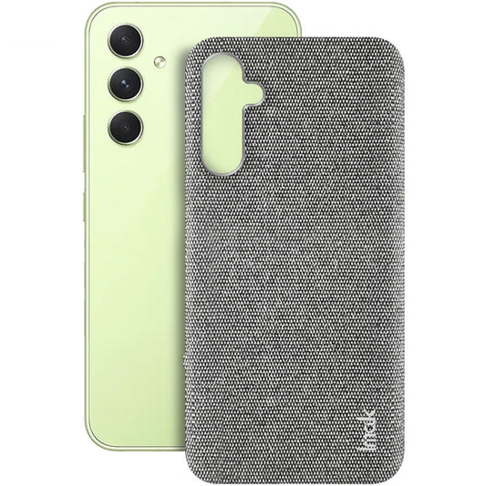 For Samsung Galaxy A34 5G imak Ruiyi Series Cloth Texture PU + PC Phone Case(Light Grey) - Galaxy Phone Cases by imak | Online Shopping UK | buy2fix