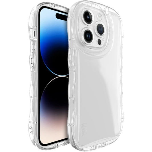 For iPhone 14 Pro IMAK Wave Bubble Soft Shockproof Phone Case(Transparent) - iPhone 14 Pro Cases by imak | Online Shopping UK | buy2fix