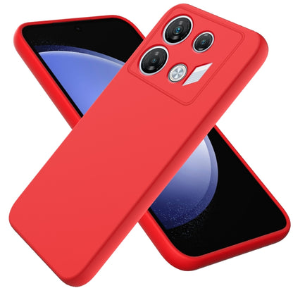 For Infinix GT 10 Pro Solid Color Liquid Silicone Dropproof Full Coverage Protective Case(Red) - Infinix Cases by buy2fix | Online Shopping UK | buy2fix