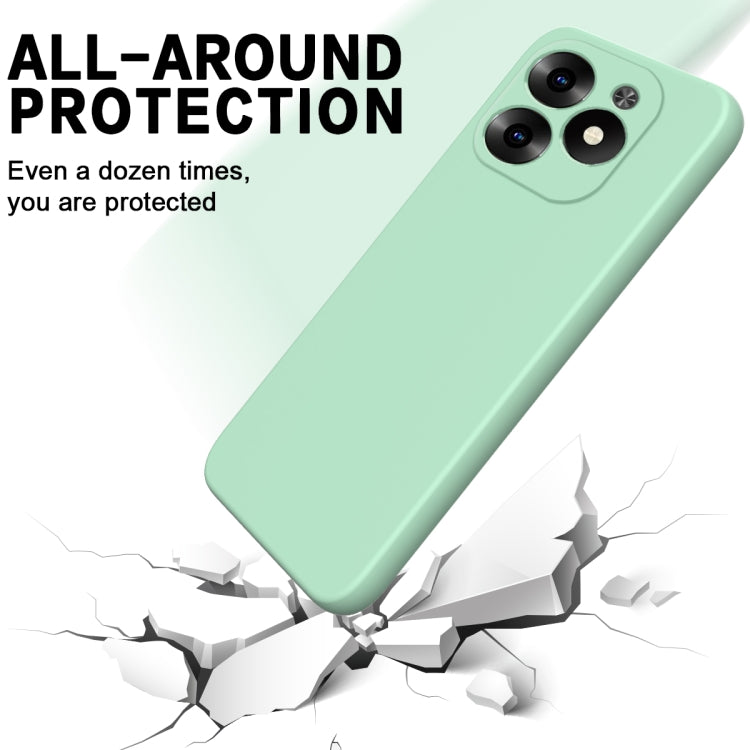 For Infinix Hot 40i Solid Color Liquid Silicone Dropproof Full Coverage Protective Case(Green) - Infinix Cases by buy2fix | Online Shopping UK | buy2fix