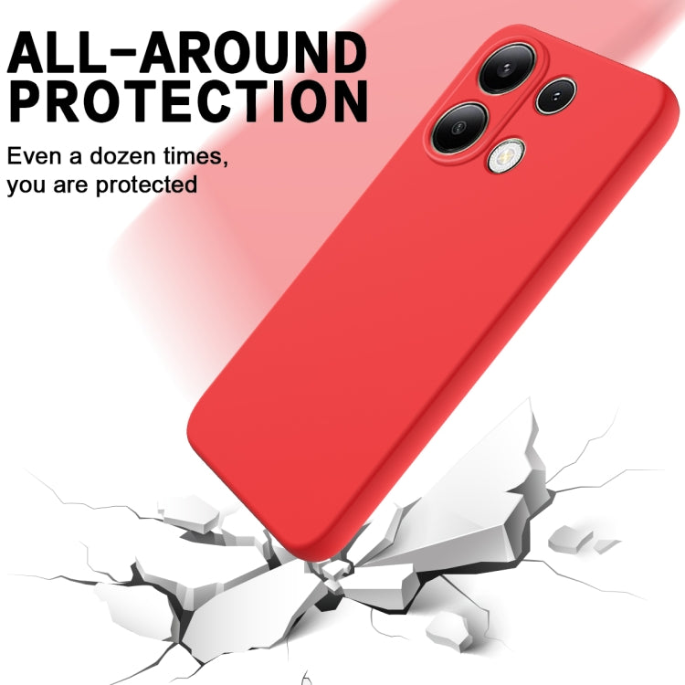 For Xiaomi Redmi Note 13 Pro 4G/Poco M6 Pro 4G Solid Color Liquid Silicone Dropproof Full Coverage Phone Case(Red) - Note 13 Pro Cases by buy2fix | Online Shopping UK | buy2fix