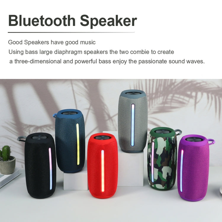 T&G TG663 Portable Colorful LED Wireless Bluetooth Speaker Outdoor Subwoofer(Black) - Desktop Speaker by T&G | Online Shopping UK | buy2fix
