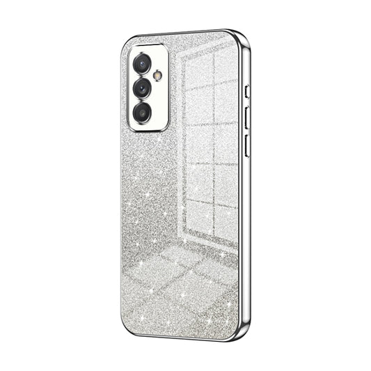 For Samsung Galaxy A82 5G Gradient Glitter Powder Electroplated Phone Case(Silver) - Galaxy Phone Cases by buy2fix | Online Shopping UK | buy2fix