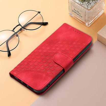 For OnePlus 12 YX0060 Elephant Head Embossed Phone Leather Case with Lanyard(Red) - OnePlus Cases by buy2fix | Online Shopping UK | buy2fix