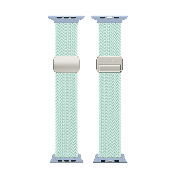 For Apple Watch Series 2 38mm DUX DUCIS Mixture Pro Series Magnetic Buckle Nylon Braid Watch Band(Light Mint) - Watch Bands by DUX DUCIS | Online Shopping UK | buy2fix