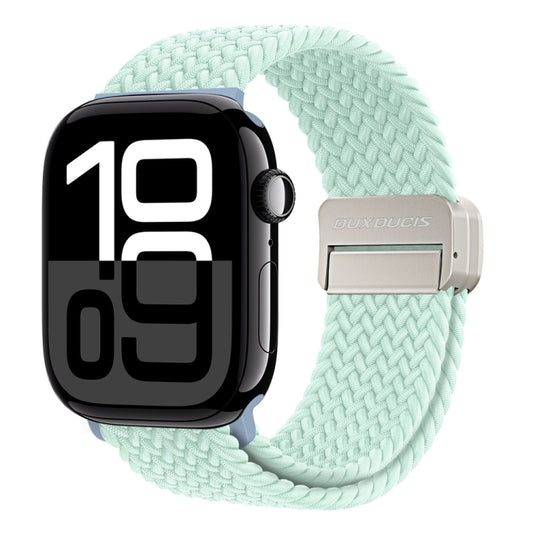 For Apple Watch Series 10 46mm DUX DUCIS Mixture Pro Series Magnetic Buckle Nylon Braid Watch Band(Light Mint) - Watch Bands by DUX DUCIS | Online Shopping UK | buy2fix