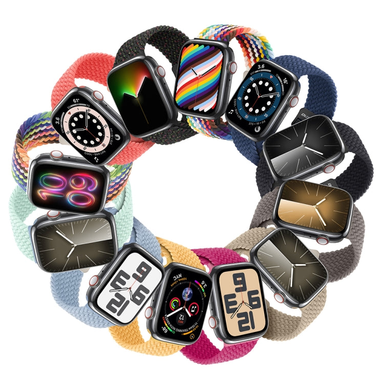 For Apple Watch SE 40mm DUX DUCIS Mixture Pro Series Magnetic Buckle Nylon Braid Watch Band(New Rainbow) - Watch Bands by DUX DUCIS | Online Shopping UK | buy2fix