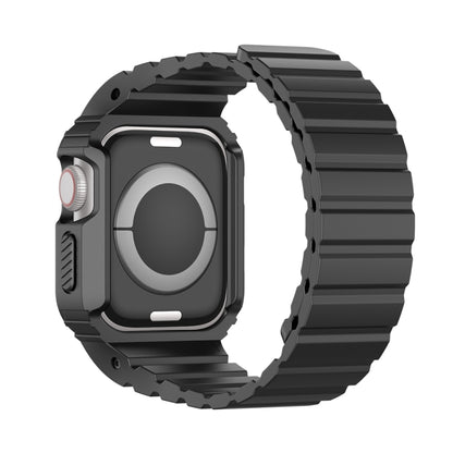 For Apple Watch Series 9 45mm DUX DUCIS OA Series Integrated Magnetic Watch Band(Black) - Watch Bands by DUX DUCIS | Online Shopping UK | buy2fix