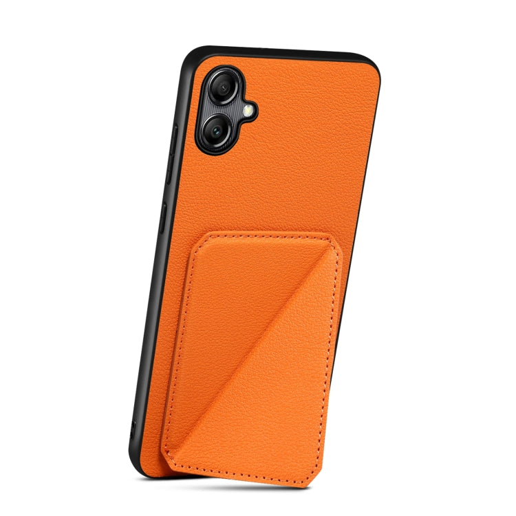 For Samsung Galaxy A52 5G / 4G / A52s Denior Imitation Calf Leather Back Phone Case with Holder(Orange) - Galaxy Phone Cases by Denior | Online Shopping UK | buy2fix