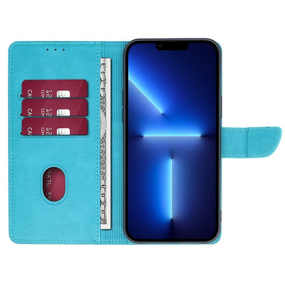 For Motorola Moto G Play 4G 2024 Calf Texture Buckle Flip Leather Phone Case(Light Blue) - Motorola Cases by buy2fix | Online Shopping UK | buy2fix