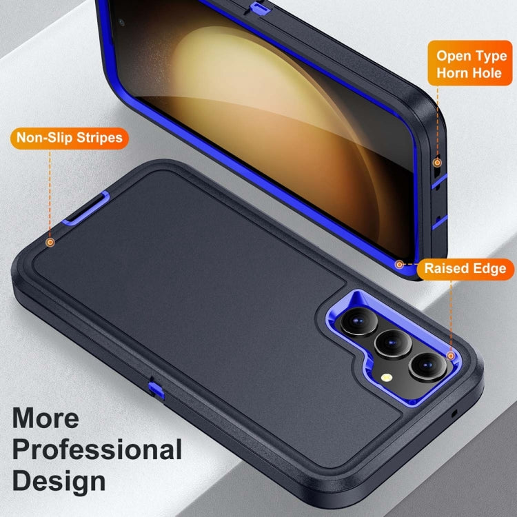 For Samsung Galaxy S23 FE 5G Life Waterproof Rugged Phone Case(Dark Blue + Royal Blue) - Galaxy S23 FE 5G Cases by buy2fix | Online Shopping UK | buy2fix