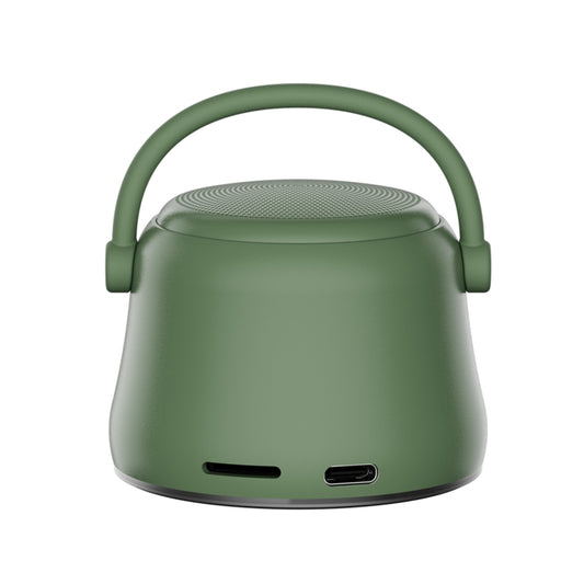 EWA A20 Mini Bluetooth Bass Radiator Metal Speaker(Green) - Mini Speaker by EWA | Online Shopping UK | buy2fix