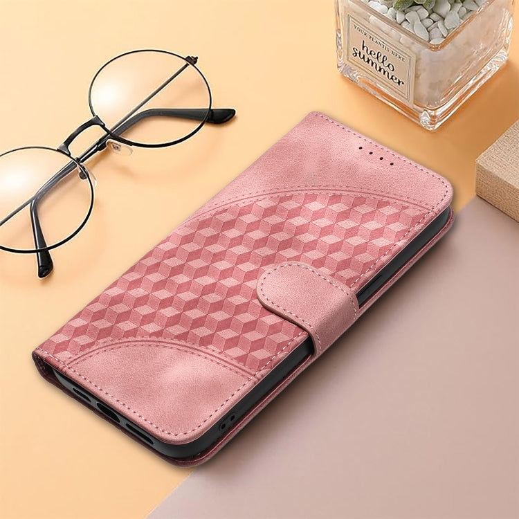 For Xiaomi 14 YX0060 Elephant Head Embossed Phone Leather Case with Lanyard(Pink) - 14 Cases by buy2fix | Online Shopping UK | buy2fix