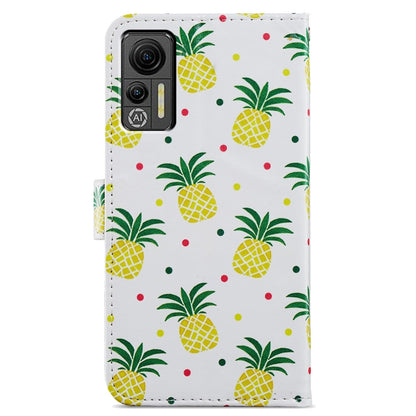 For Ulefone Note 14 Painted Pattern Horizontal Flip Leather Phone Case(Pineapple) - Ulefone Cases by buy2fix | Online Shopping UK | buy2fix