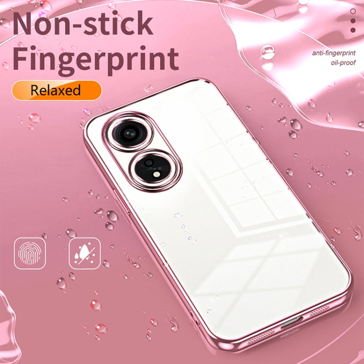 For OPPO A1 Pro Transparent Plating Fine Hole Phone Case(Green) - OPPO Cases by buy2fix | Online Shopping UK | buy2fix